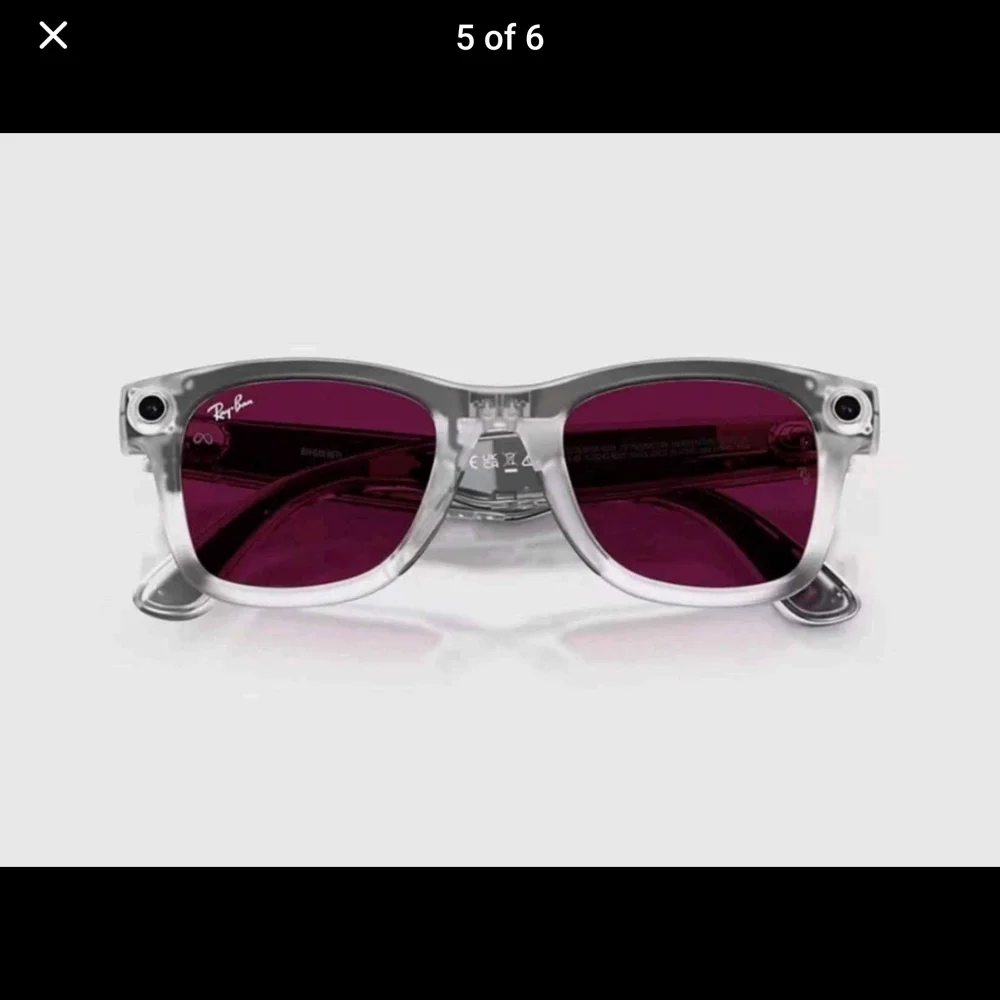 Ray-Ban Transparent LIMITED EDITION Wayfarer SMART glasses